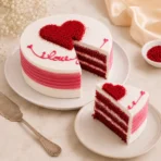 Expression of Love Red Velvet Cake - Image 3