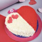 Red Velvet Love Heart Shaped Cake - Image 2