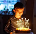 19th Birthday Candle for Cake Decor Candle (Silver, Pack of 3) - Image 2
